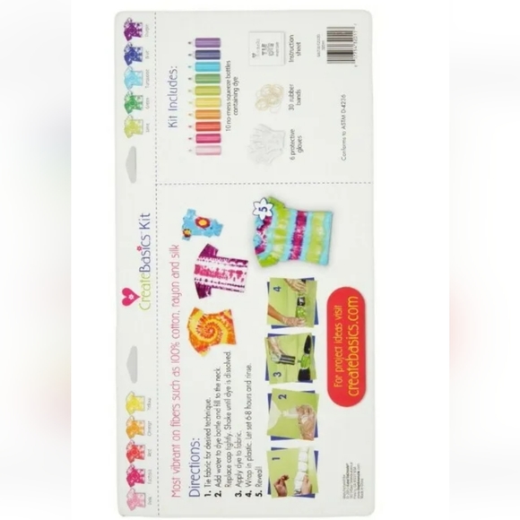 : * 2 new pks of Create Basics Kit Tie Dye. Each kit has 47 PCS, 10 Colors! NEW - Picture 3 of 12